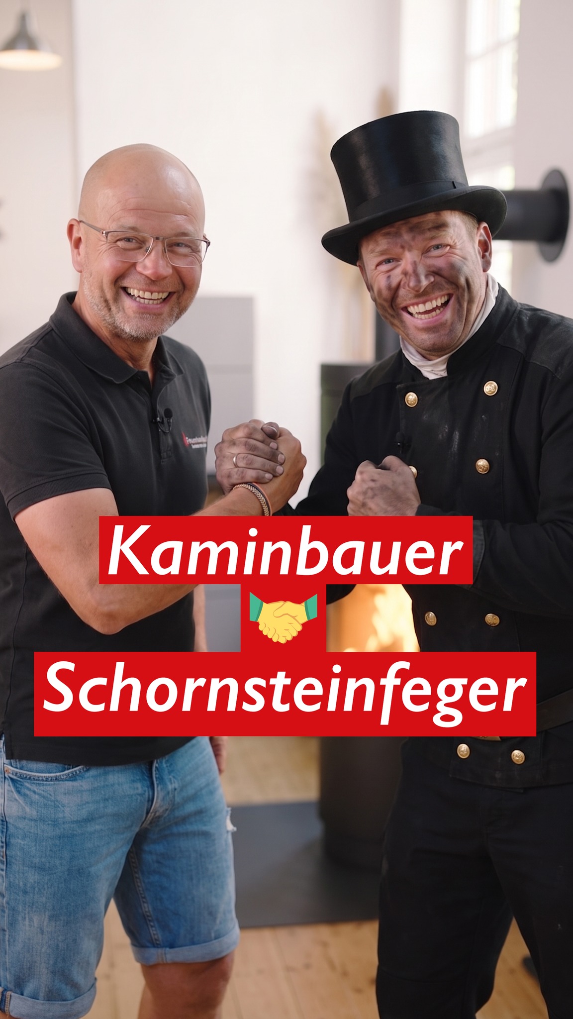 Ein gutes Verhältnis mit einem Schornsteinfeger ist unheimlich wichtig. Aufgrund der neuen Bestimmungen der letzten Jahre stimmen wir sehr viel mit dem Schornsteinfeger ab, bevor wir den Ofen überhaupt montieren. Das läuft deutlich einfacher, wenn man ein gutes Verhältnis miteinander pflegt und sich aufeinander verlassen kann. Am Ende muss man Hand in Hand arbeiten. Der Kunde merkt genau das: Hier hat alles Hand und Fuß, und hinterher gibt es bei der Abnahme keine Probleme. 📍 Hanau · Oberursel · Wiesbaden 🔗 Link in der Bio